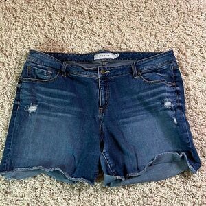 Torrid Distressed Denim Cutoff Shorts 20